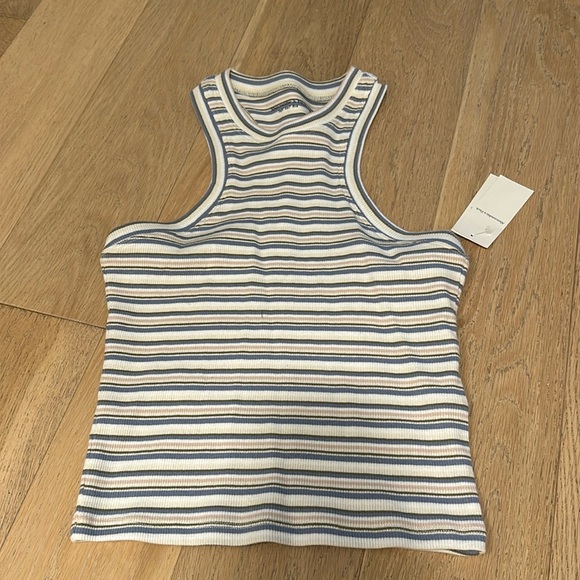 Abercrombie & Fitch Tops - Blue & white tank top